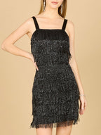 Lara 29488 - Beaded Fringe Cocktail Dress