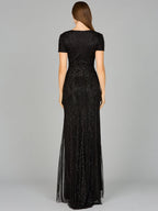 Lara 29606 - Closed Back, Cap Sleeve Dress