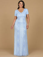 Lara 29606 - Closed Back, Cap Sleeve Dress