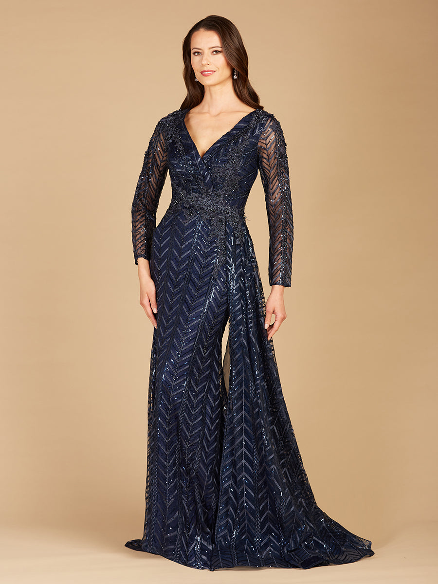 Lara 29620 - Lace Skirt Overlay Dress OUTLET