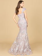 Lara 29642 - Cap Sleeve Mermaid Gown