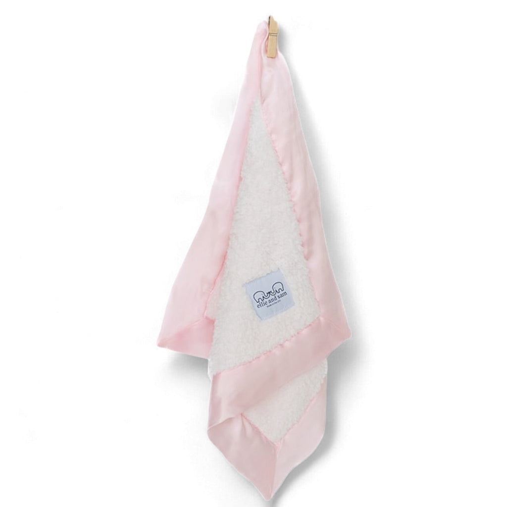 Classic Satin Border Lovey - Pink