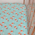 Amalfi Coast Spritz Seafoam Crib Sheet