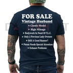 Husband For Sale" Funny T-Shirt – Sarcastic Husband Graphic Tee
