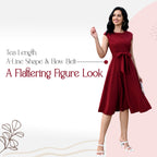 Womens Vintage Cocktail Dresses - Bridesmaid & Prom Dress - Burgundy