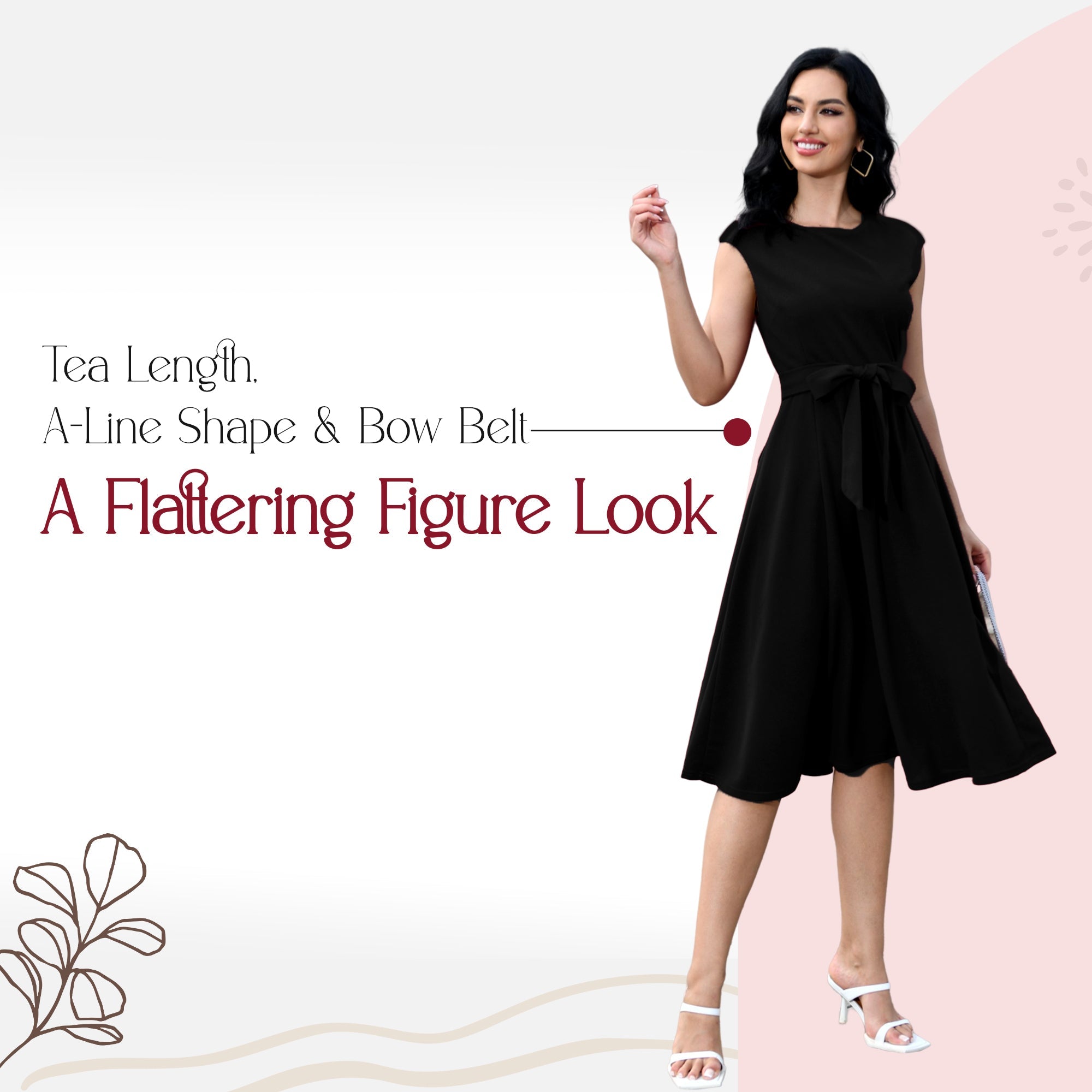 Womens Vintage Dresses - Bridesmaid & Prom Dress - Black