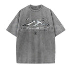 Hellstar Washed T-Shirt – Retro Oversized Heavyweight Cotton Graphic Tee, Vintage Mineral Faded Hip-Hop Streetwear Unisex Top