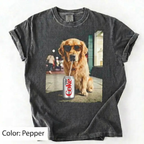 Dog Breeds "Drinking Diet Coke" Graphic T-Shirt
