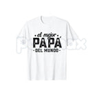 "Best Dad in the World" Spanish Father's Day T-Shirt – Proud Papa Graphic Cotton Tee