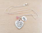 Always Wear Your Invisible Crown Necklace – Personalized Birthstone & Initial