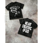 "We Are Creations Of God" – Y2K High-Street Religious Graphic Top