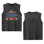 Men's Daddy Needs A Beer Tank Top – Retro Funny Drinking Graphic Sleeveless Shirt, Vintage Washed Lightweight Cotton Summer Top