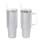 40oz Rough textured Shimmer Glitter Blank Sublimation Tumbler