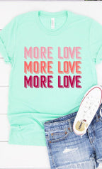 More Love Graphic Tee T-Shirt PLUS