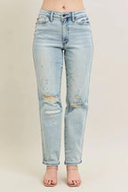 Women's Plus Size Jeans Jeans - Plus Size Destroyed - Women's Boyfriend Fit