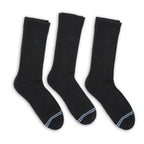 Black Casual Crew Socks 3-Pack