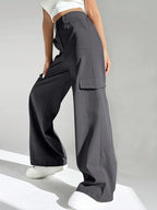 GRECIILOOKS Relaxed High-Waisted Pants | Korean Trousers for Women