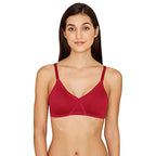 Rosaline by Zivame Womens Polyester Cotton Non Padded Wired Casual Full Coverage Bra (RO000LCB05HPINK0032C_Red_32C)