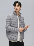 Lymio Mens Winter Nylon Short Length Puffer Jacket