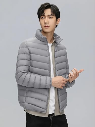 Lymio Mens Winter Nylon Short Length Puffer Jacket