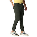 Thomas Scott Mens Solid Regular Fit Trouser Green