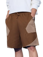 The Souled Store Elmwood Men and Boys Drawstringed Brown Solid Knee Length Cotton Bermuda Shorts