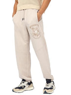 Bewakoof Official Harry Potter Merchandise MenS Graphic Print Oversized Fit Terry Joggers_674346_Beige_Xl