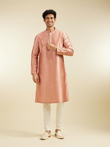 Diwas By Manyavar MenS Art Silk Jacquard Weave Kurta