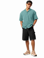 Tee Projekt Casual Shirt for Mens||Casual Comfort Button-Down Shirt for Men  Versatile and Stylish Everyday Wear Mint Green