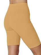 KYDA Womens Anti Bacterial Cycling Shorts, Under Skirt Biker Shorts, High Waist Stretchable Yoga Shorts & Gym Workout Skin Fit