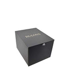 Bulova Ladies' Sutton Stainless Steel 3-Hand Automatic, Open Aperture and White Mother-of-Pearl Dial with Diamonds Style: 96P181