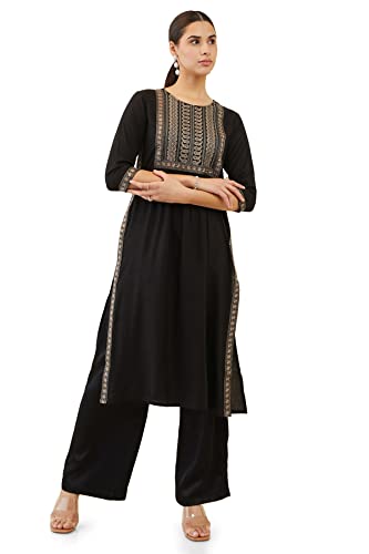 Soch Women Rayon Floral Regular Kurta