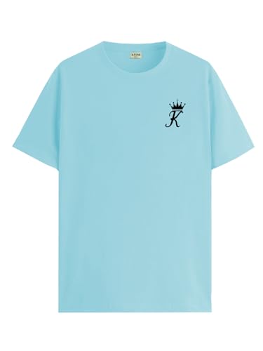 ADRO T-Shirts for MenChest Printed T-Shirt for MenCotton Tshirt for Men|RN24-STICK-KK-MI-XL Mint