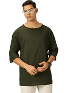 Thomas Scott Men'S Linen Relaxed Shirt (Ts1525_Olive