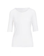 EGI Luxury Cotton Underwear Invisible Seamless Clean-Cut Scoop Neck T-Shirt. Made in Italy.