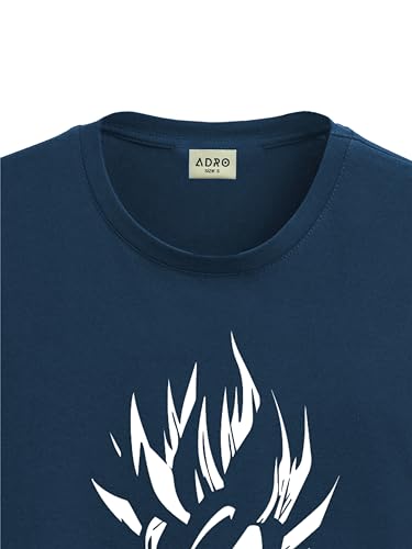 ADRO Tshirt for Men | Printed T Shirt for Men | 100% Cotton T-Shirt |Printed T Shirt | T-Shirts | RN24-GOK-SB-M Teal