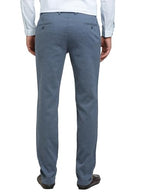 Turtle Men Cotton Stretch Ultra Slim Fit Light Blue Casual Trouser