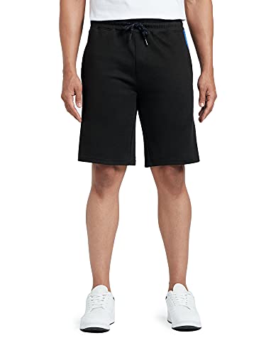 XYXX Athleisure Mens Cotton Shorts | Super Soft, Knee Length Comfortable Everyday Wear | Relaxed Fit Solid Code Shorts with Zip