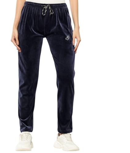 Aarika Girls Casual Wear Blue Colour Solid Velvet Pant-(12-15 Years)-(Pant-Ad-10-Blue-38)
