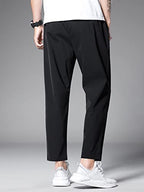 Greciilooks MenS Loose Mid Rise Track Pant | Trouser Pant | Sports | Stylish Black
