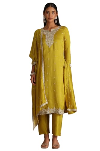 Soch Women Vichitra Suit Set with Sequins