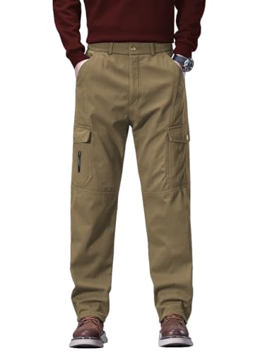 Tagdo MenS Regular Casual Pants (Rf-Cargo-2002-Gold-32_Gold