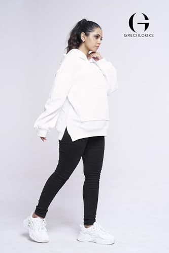 Greciilooks Oversized Cotton Winter Hoodie & T-Shirt For Women
