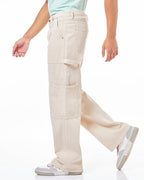 Bewakoof MenS Solid Straight Fit Cotton Carpenter Jeans