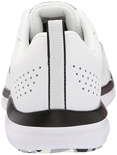 Under Armour Mens Charged Assert 9 Marble Running Shoe, White(101)/Black, 12 US