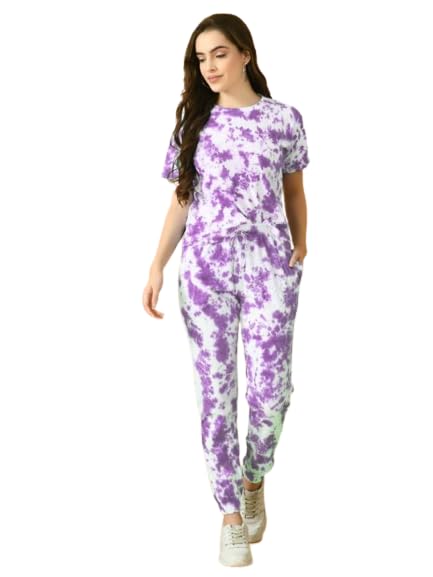 ELLITI Womens Night Suit Set for Women, Lounge Wear, Printed Top and Pyjama Set for Women Nightwear/Loungewear/Night Dress for 
