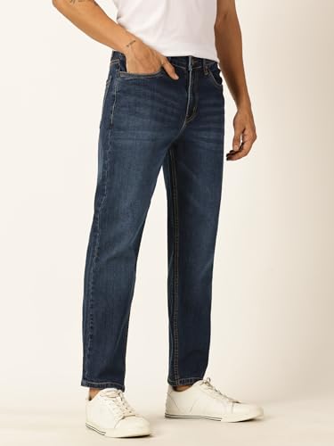 Thomas Scott MenS Mid-Rise Regular Fit Stretchable Jeans