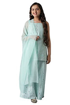 Aurelia Girl'S Polyester Regular Kurta-Set (22Aug10201B-603715_Blue_8-9 Years)