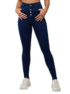 Dolce Crudo Womens Navy Blue Skinny Fit High Rise Clean Look Regular Stretchable Denim Jeans (DOSS23DEN99-62-71-26, Navy Blue, 