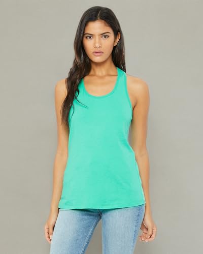 Ladies Jersey Racerback Tank - WHITE - S(D0102H7KE52)